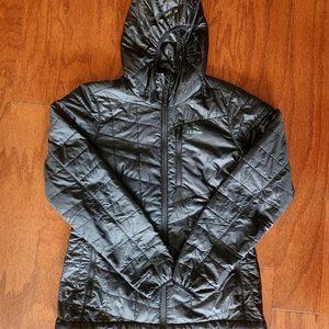 Women's PrimaLoft Packaway Hooded Jacket, Black, Small